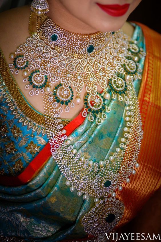 diamond bridal neck jewellery 