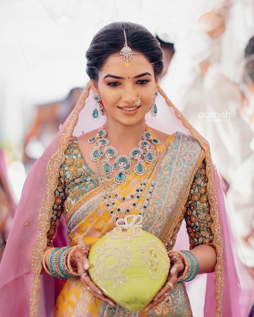 simple and minimal south indian bridal makeup look