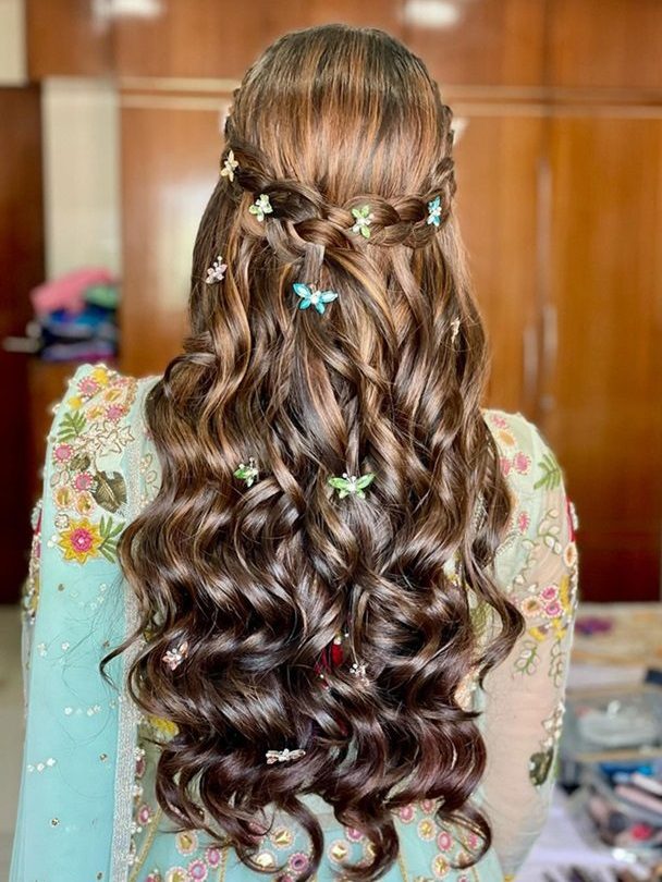 braids hairstyles with butterfly and soft waves