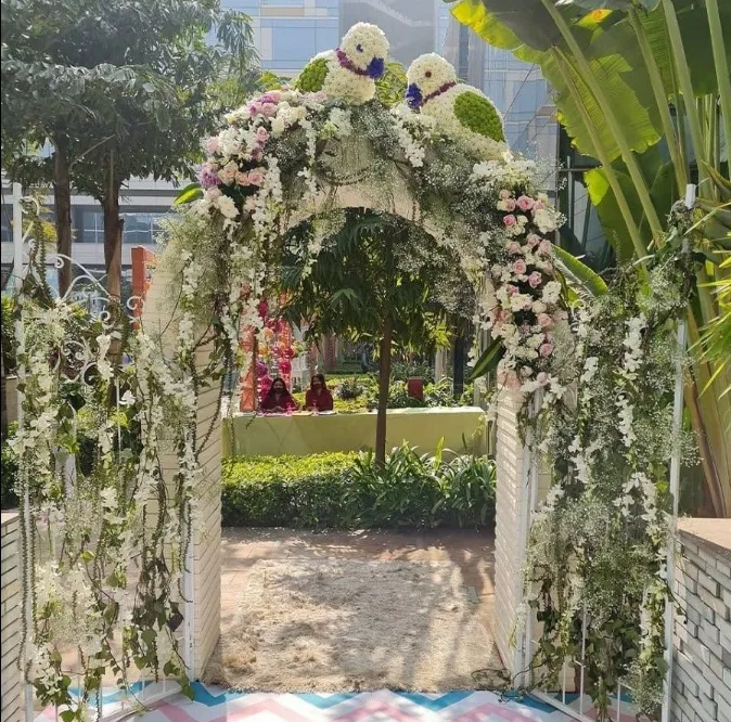 floral bird decor for home entrance for engagement