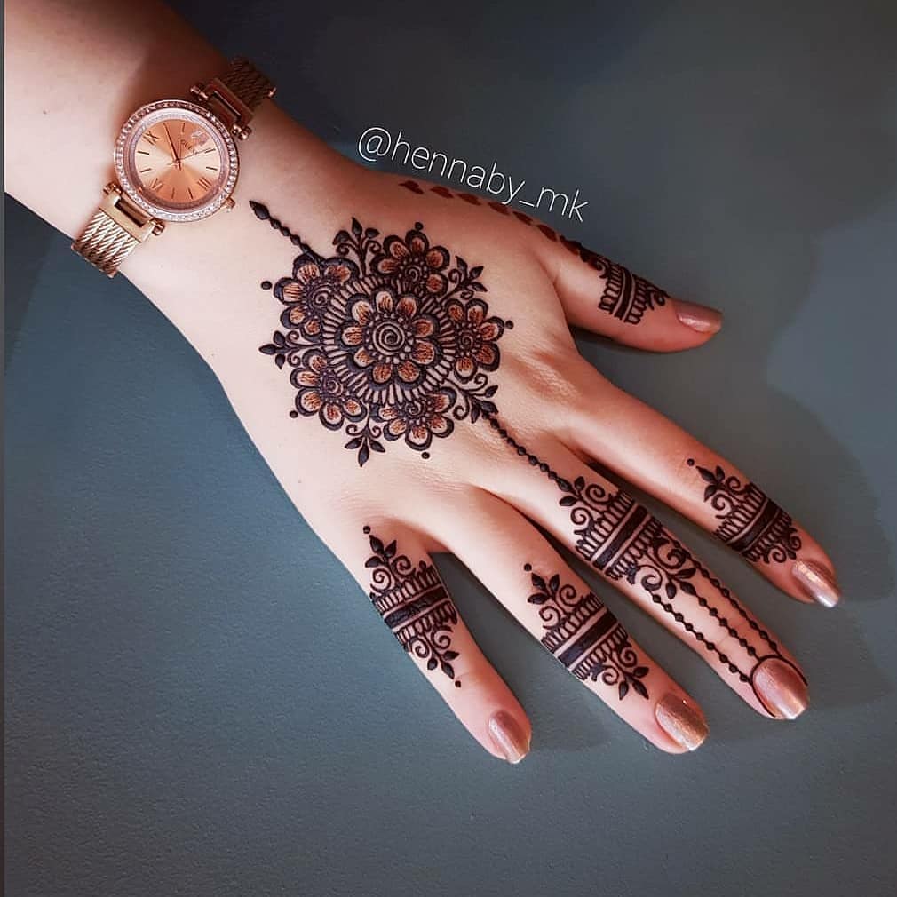 modern mandala mehndi design arabic style for girls