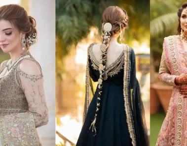 Latest Pakistani Bridal Hairstyles for Different Hair Lengths & Face Shapes