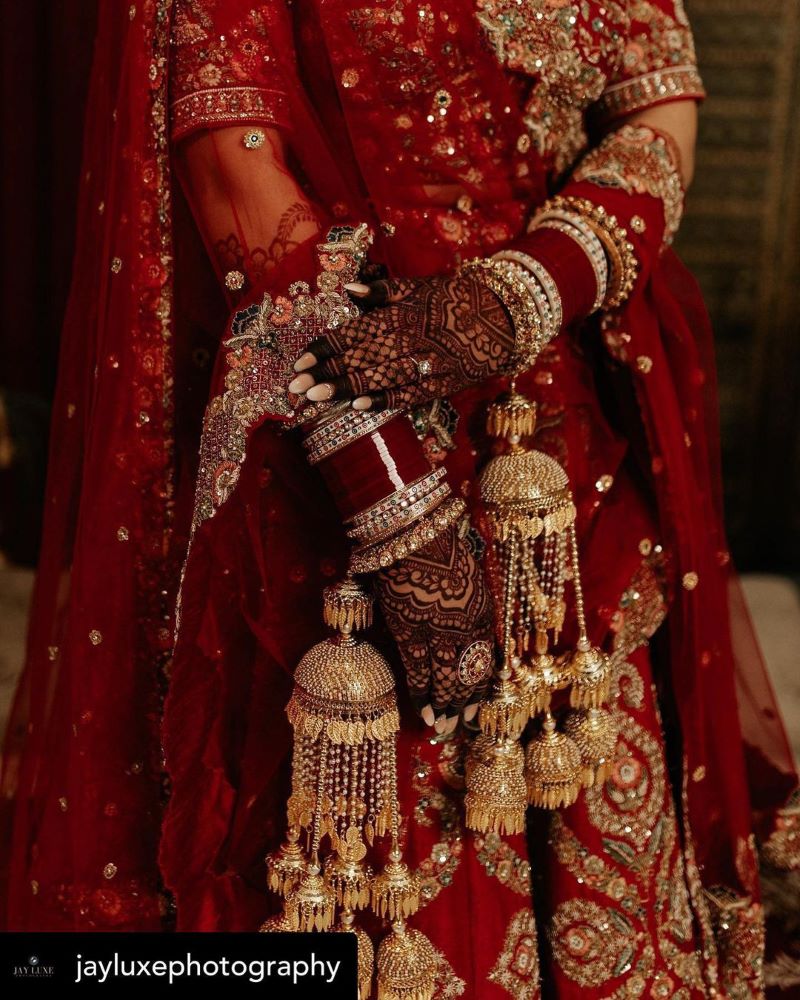 maroon bridal choora set for traditional wedding