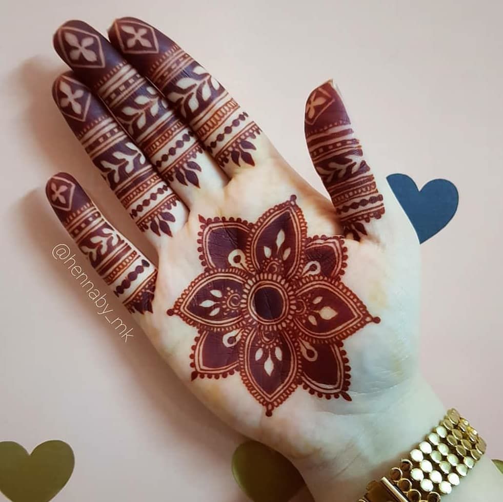 simple and beautiful arabic mandala art mehendi